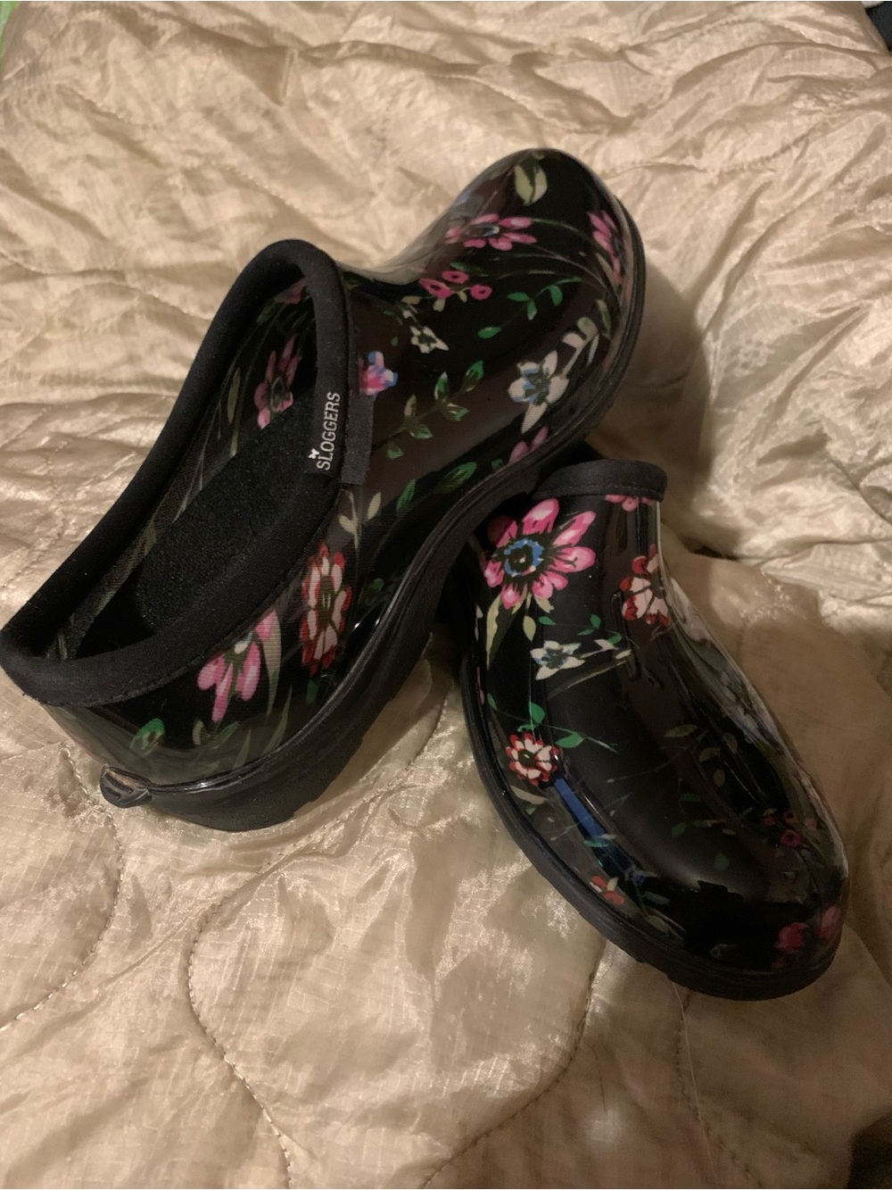 Sloggers Disty Spring Floral Waterproof Garden Shoes Women’s Size 9